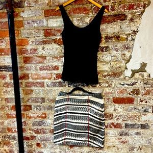 Anthropologie top and skirt